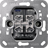 Выключатель с подсветкой без накладки без рамки Gira System55 2-кл. картинка